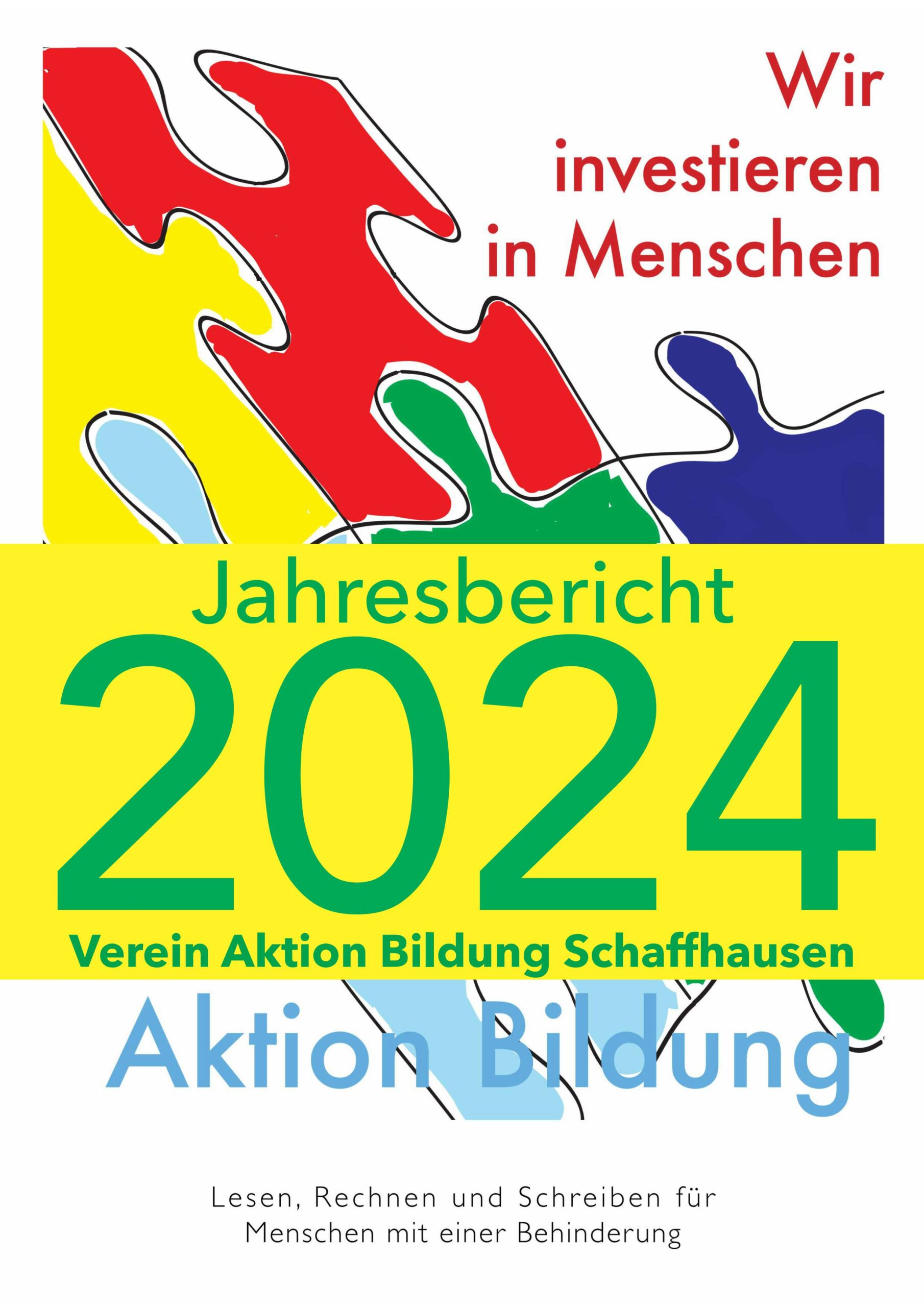 Jahresbericht Aktion Bildung 2024 Deckblatt